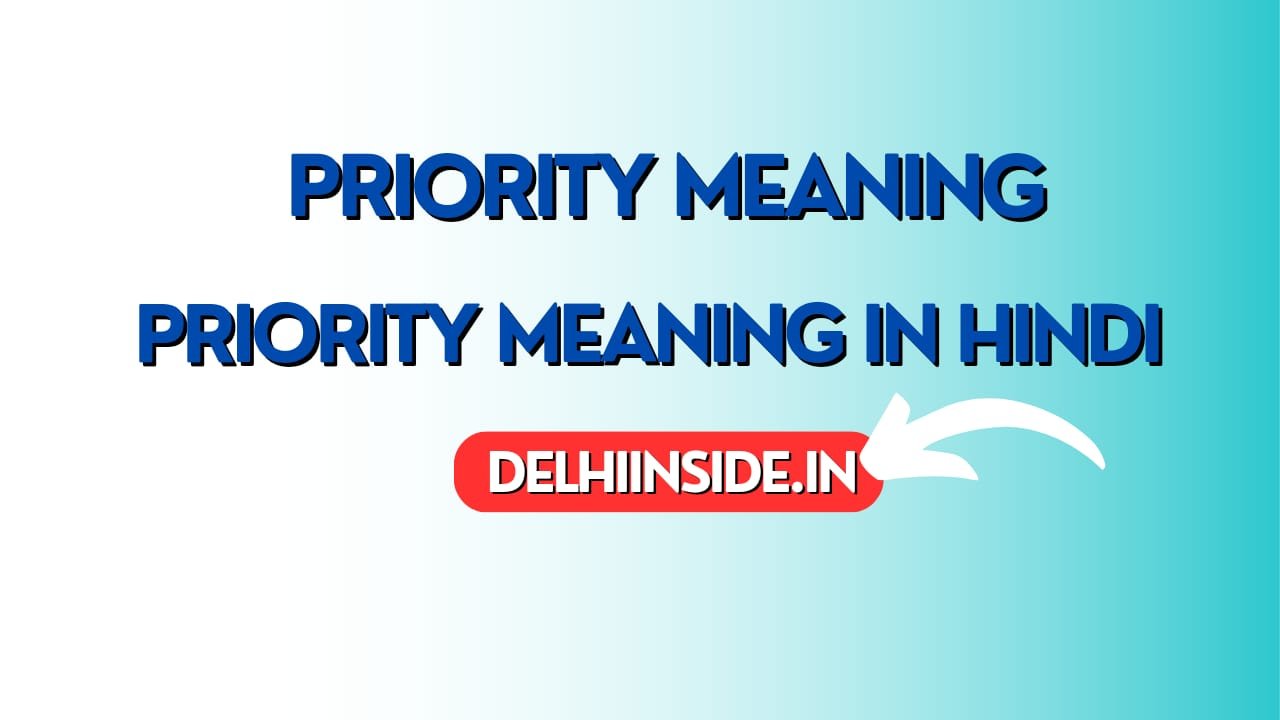 Priority Meaning in Hindi